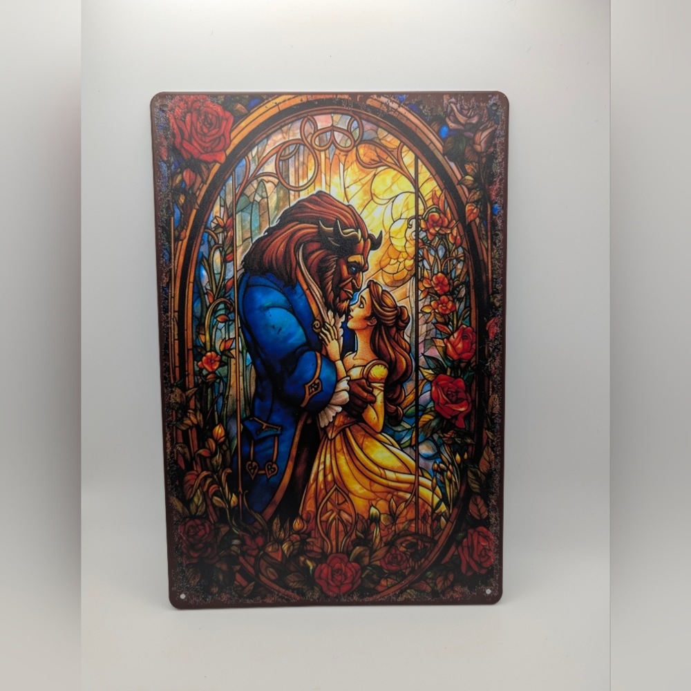 8”X 12” Disney Beauty And The Beast , Belle Princess Metal Sign  New